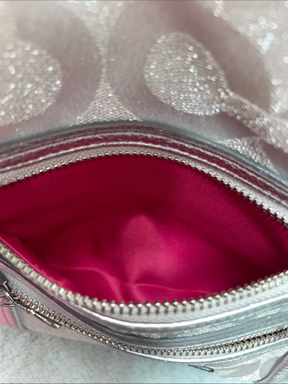 Coach Poppy ‘Glam’ Metallic Tote - Picture 13 of 17